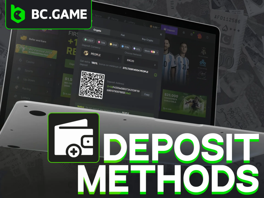 BC Game Deposit Methods