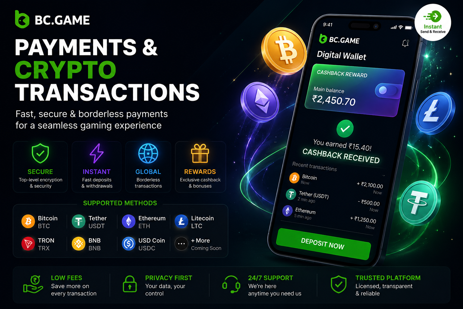 Payments & Crypto Transactions