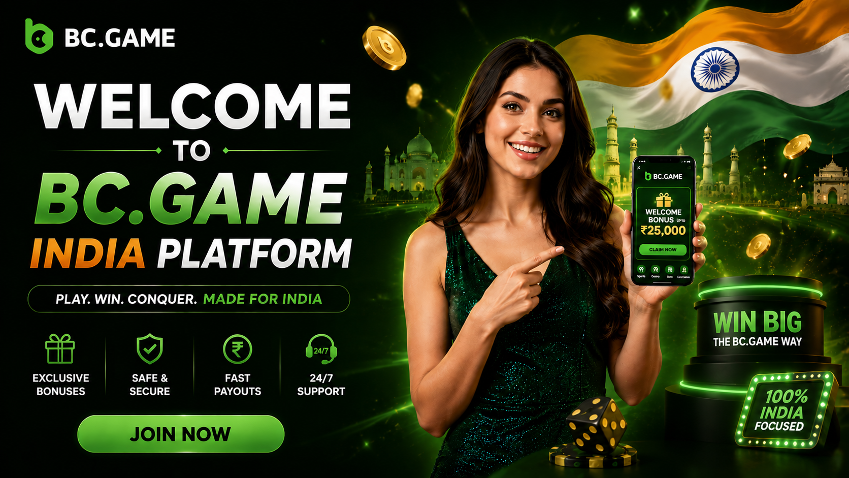 Welcome to BC.Game India Platform