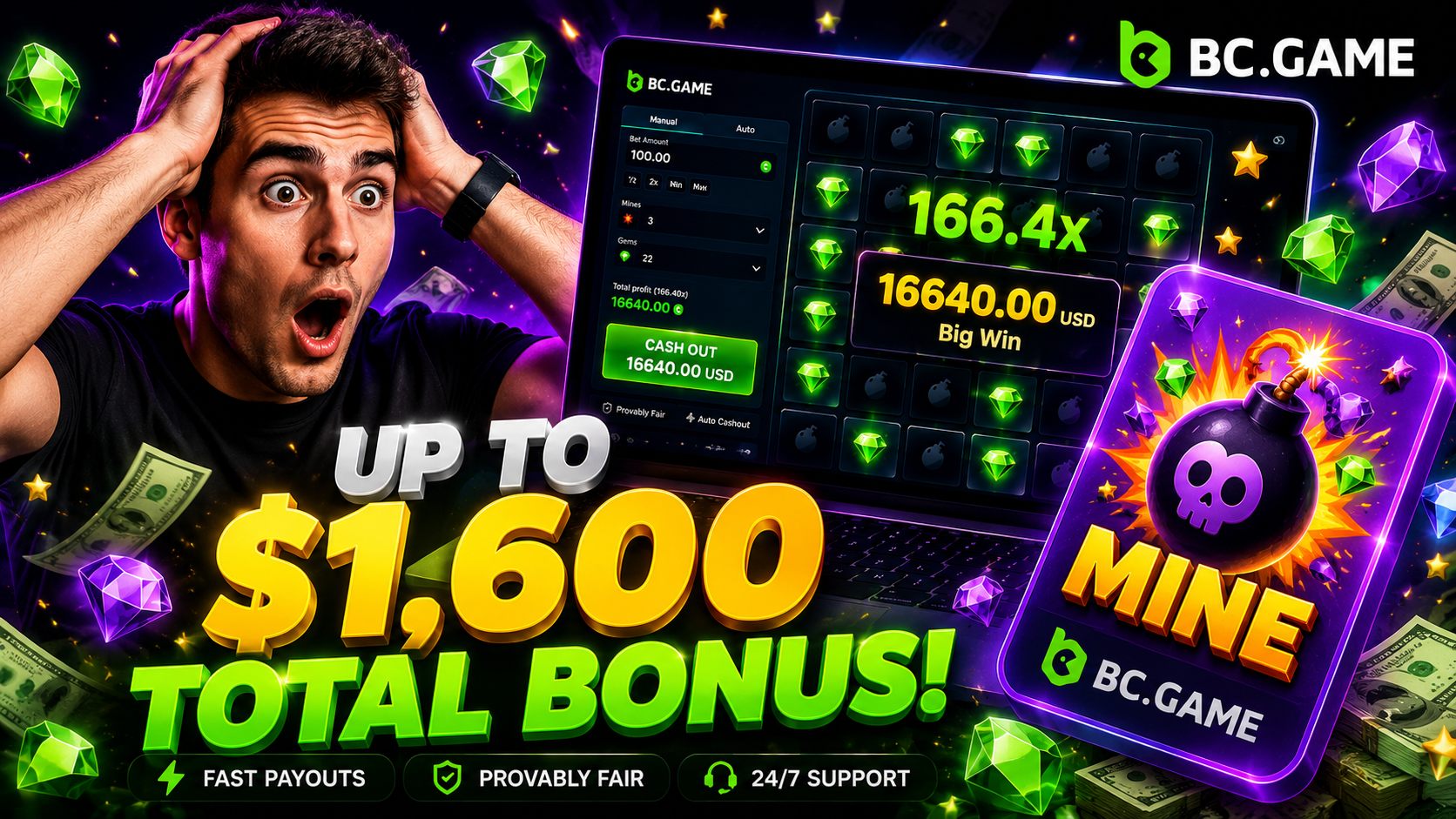 BC.Game Mines Bonuses and Promotions